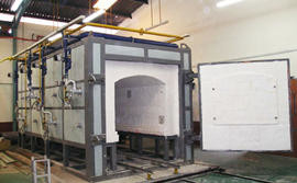 Hoge de Pendeloven Met gas 90-270Kw 380V van de Prestaties dagelijks Ceramische Oven