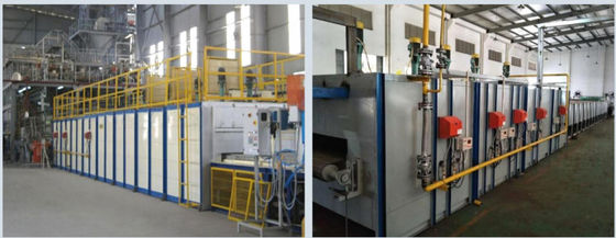 Container Industriële glazen oven met een effectief volume van 0,5-3,5 m3 en gasbrandstoftype