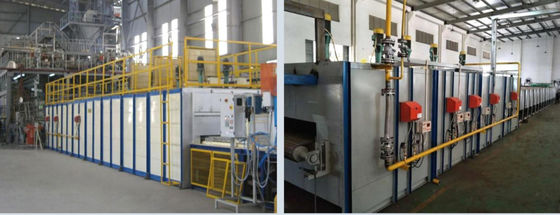 Container Industriële glazen oven met een effectief volume van 0,5-3,5 m3 en gasbrandstoftype