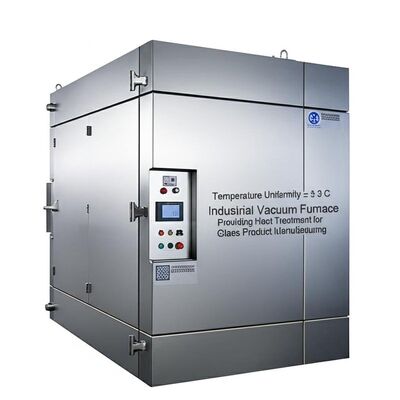 Temperature Uniformity ± 3 C 9 Point Test Industrial Vacuum Furnace Providing Heat Treatment for Glass Product Manufacturing