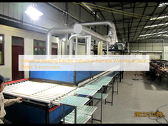Elektrische industriële oven voor industriële verwarming met een roltransmissie